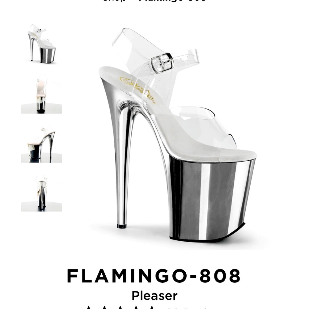 NEW Pleaser heels size 8